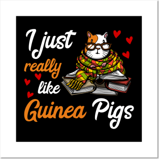 I Just Really Like Guinea Pigs Cute Posters and Art